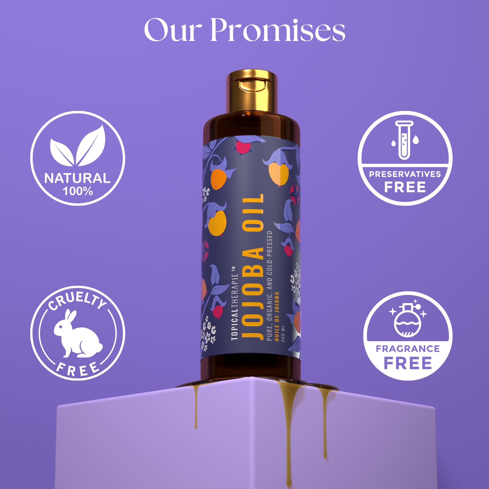 Jojoba Carrier Oil for Skin and Face