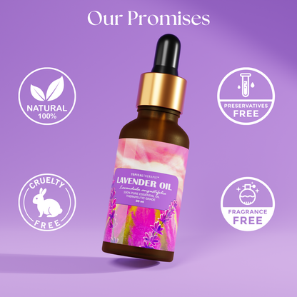 Single lavender essential oil bottle for relaxation.