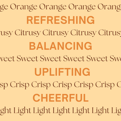 Orange essential oil bottle with fresh oranges for energy and revitalization.