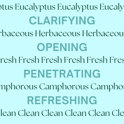 Eucalyptus essential oil for natural respiratory support.
