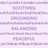Lavender essential oil bottle with calming benefits.