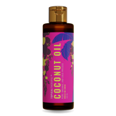 Single coconut oil bottle for natural hydration.