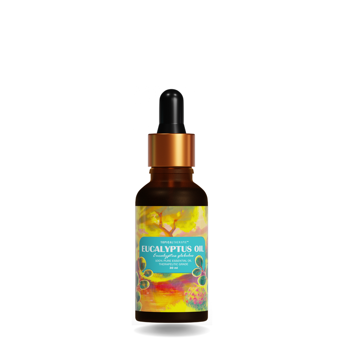 Compact eucalyptus oil bottle for soothing relief.