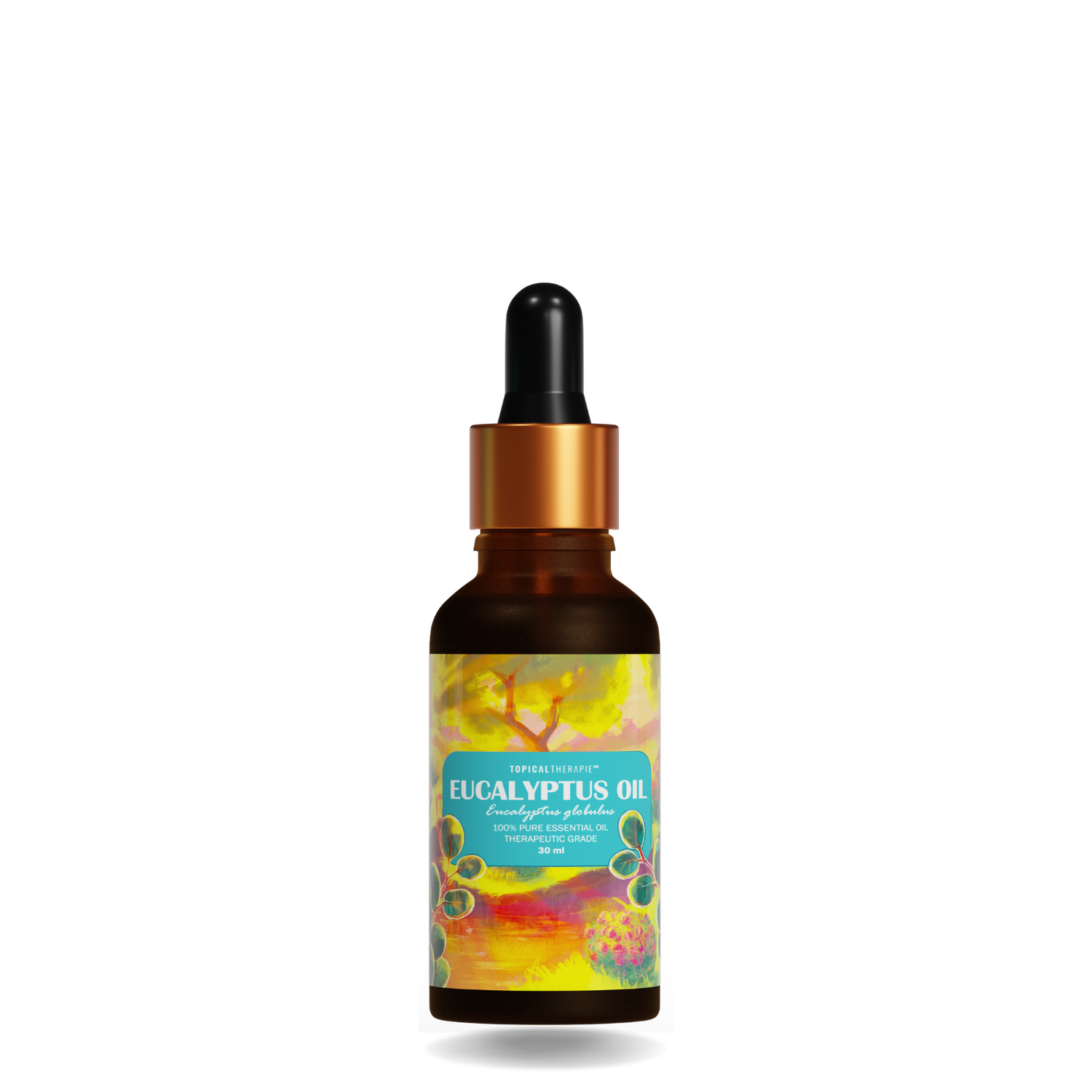 Compact eucalyptus oil bottle for soothing relief.
