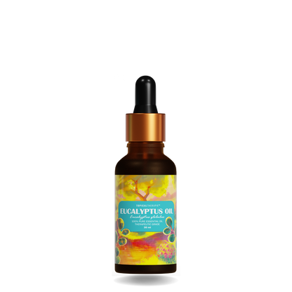 Compact eucalyptus oil bottle for soothing relief.