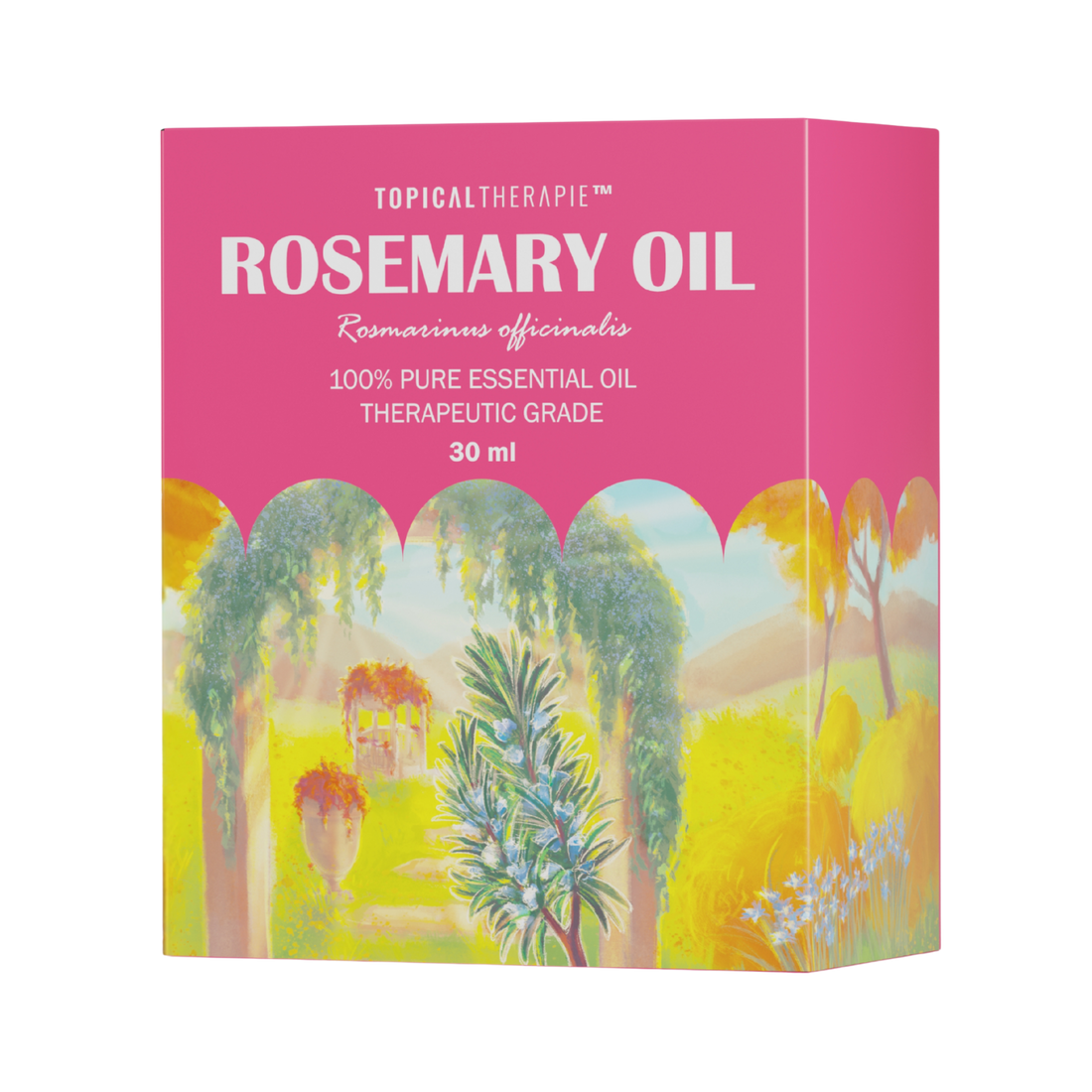 Hydrating rosemary oil for scalp care and improved hair texture.