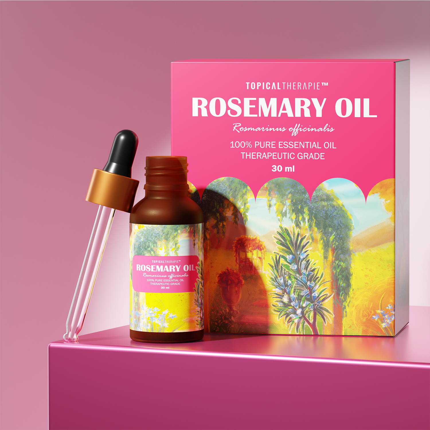 Premium rosemary oil for hair growth and scalp health.